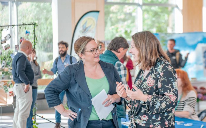 People networking at a Good Ideas event