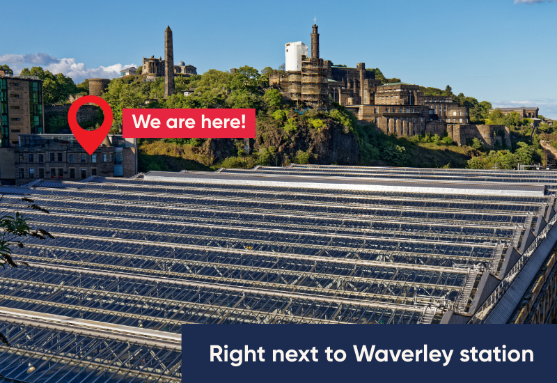 Venue hire in central Edinburgh, right next to Waverley train station